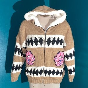 UO Mandinga Gruta Knit Sweater Jacket